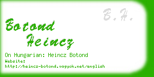 botond heincz business card